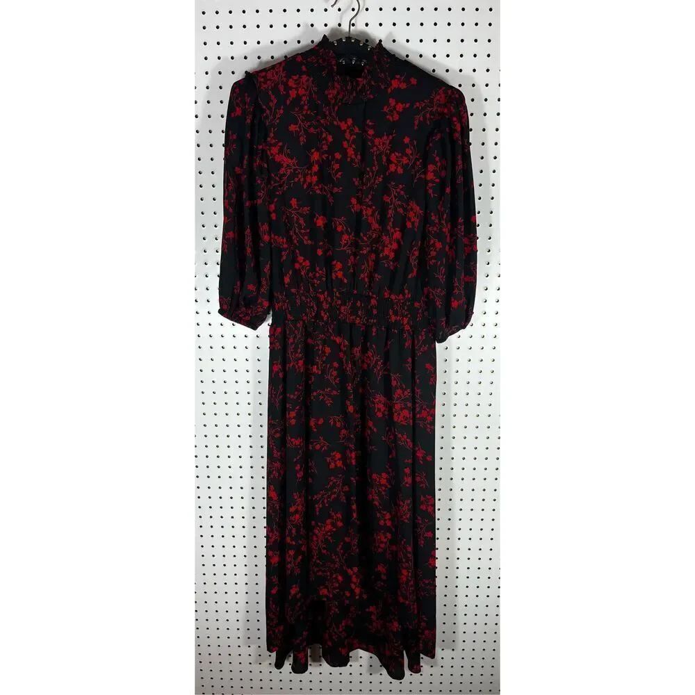 Nanette Lepore floralβsmock neck dress